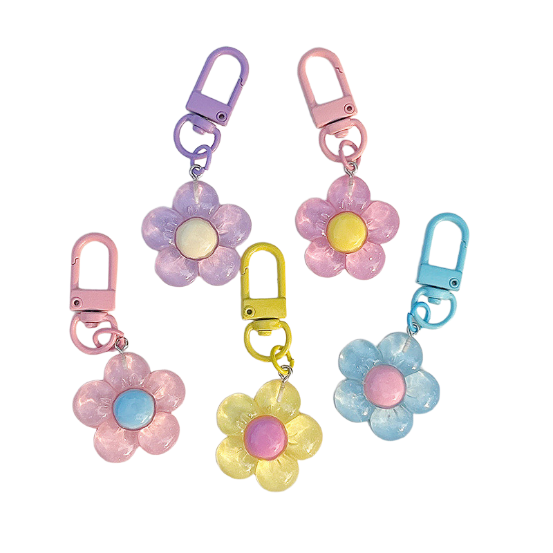 Women'S Accessories Purse - Cute Flower Keychains for Women Clear