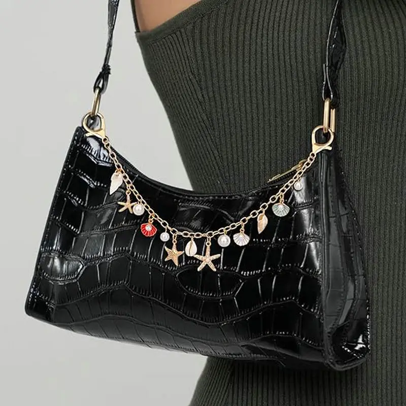 Women'S Accessories Purse - Bag Charms for Handbags Golden Keychain