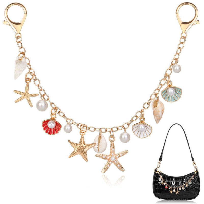 Women'S Accessories Purse - Bag Charms for Handbags Golden Keychain