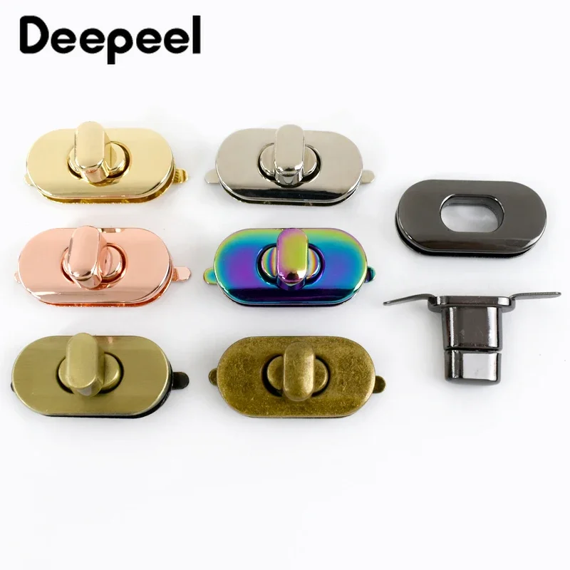 Women'S Accessories Purse - 2/3/5Pcs Deepeel 35*18mm Metal Turn Lock