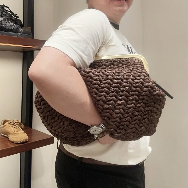 Hand-Woven Kisslock Frame Shou - Women'S Accessories Purse 评论和价格