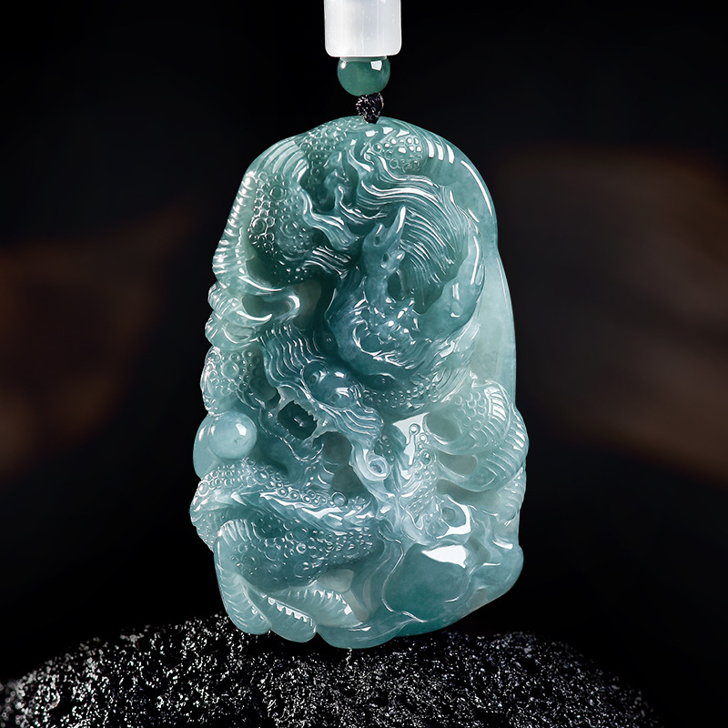 Natural Burmese Jadeite Dragon - Women'S Accessories 评论和价格