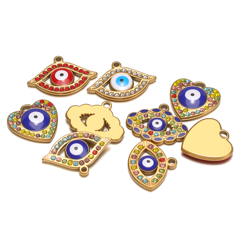 4Pcs Stainless Steel Classic E - Evil Eye Bracelet 评论和价格