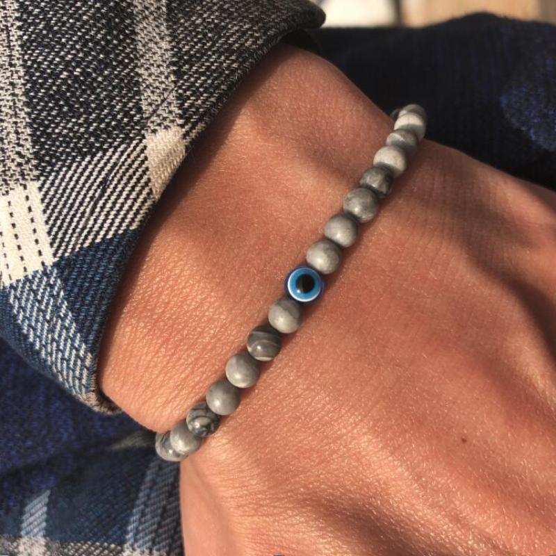 Minimalist Motorbike Bracelet  - Evil Eye Bracelet 评论和价格