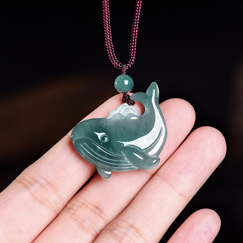 Natural Burmese Jadeite Whale  - Women'S Accessories 评论和价格
