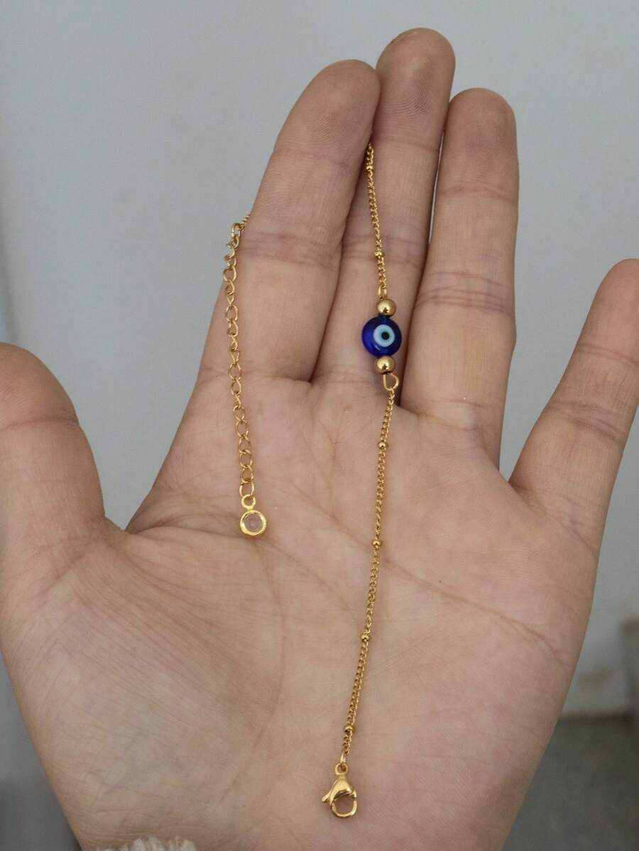 1pc Blue Evil Eye Women's Deli - Evil Eye Bracelet 评论和价格