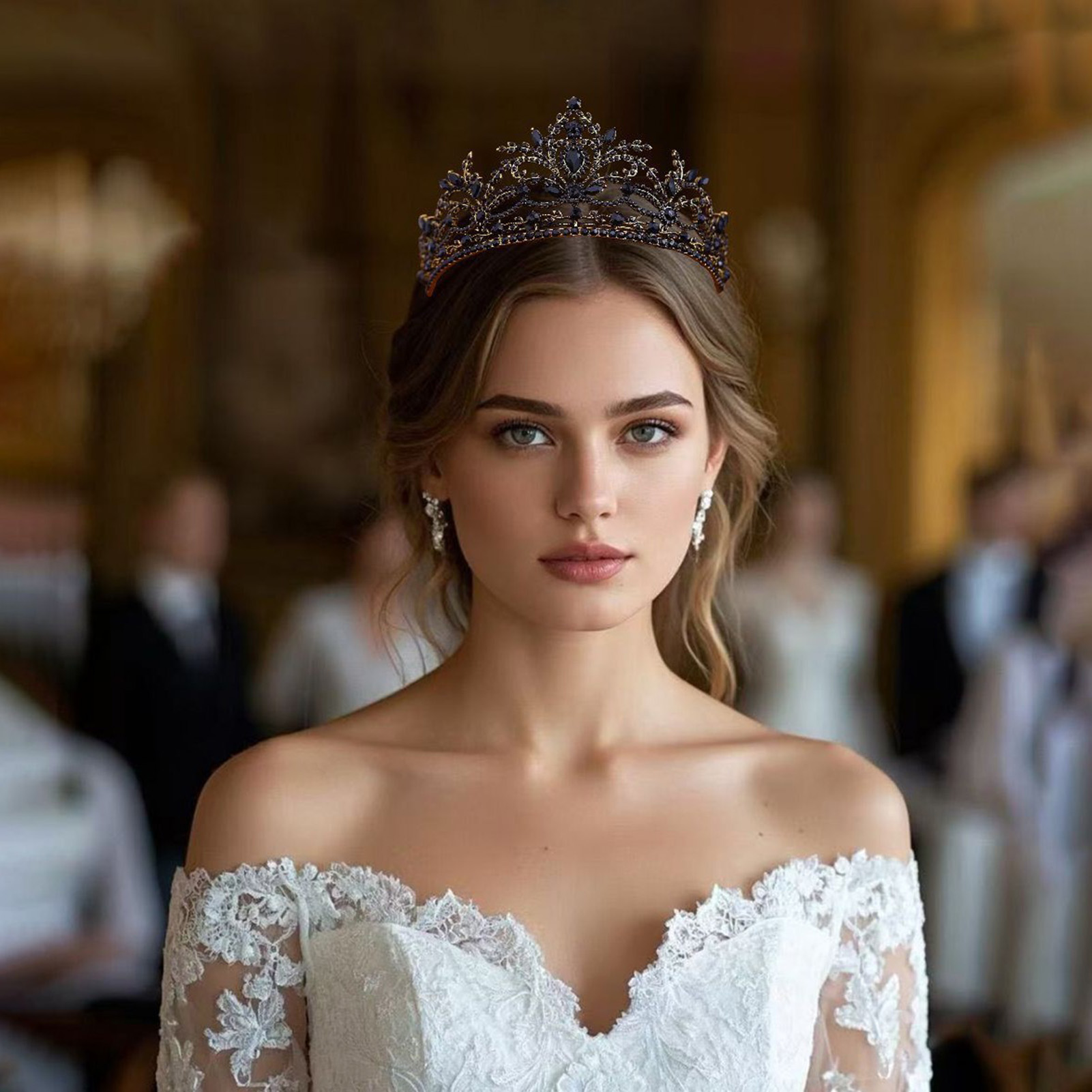 Bridal Crown Sparkling Tiara f - Women Accessories For Gift 评论和价格