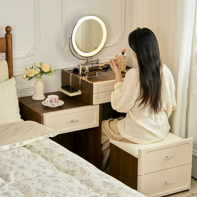Modern Coffee Vanity Table Wom - Women Accessories Drawer 评论和价格
