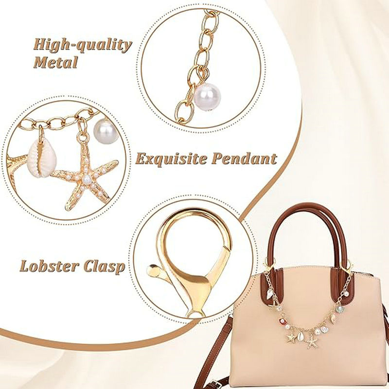 Bag Charms for Handbags Golden - Women'S Accessories Purse 评论和价格