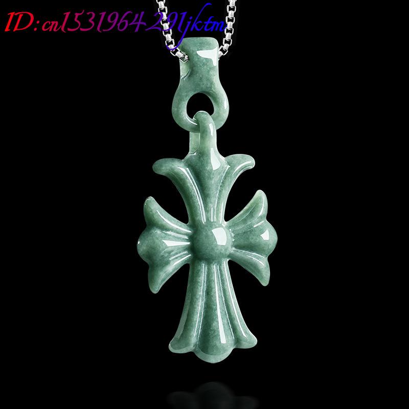 Natural Burmese Jadeite Cross  - Women'S Accessories 评论和价格