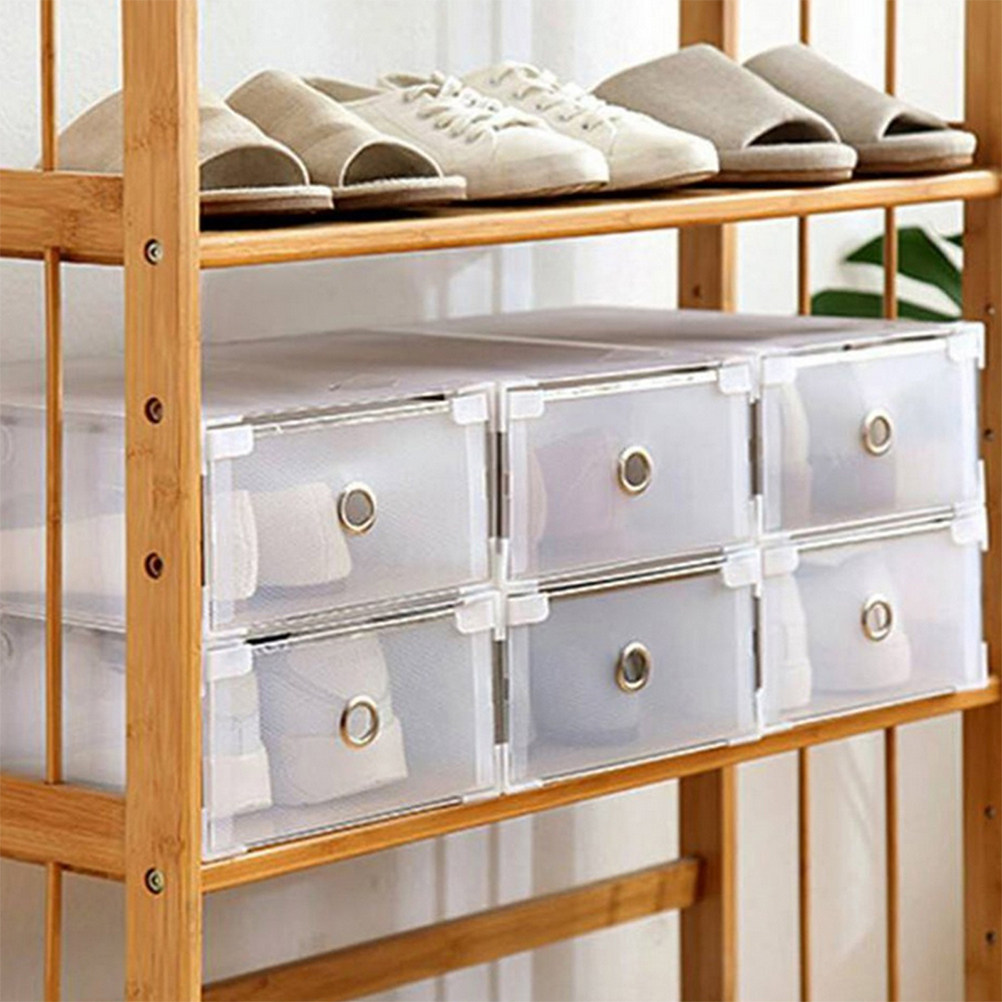 2Pcs Drawer Transparent Shoes  - Women Accessories Drawer 评论和价格