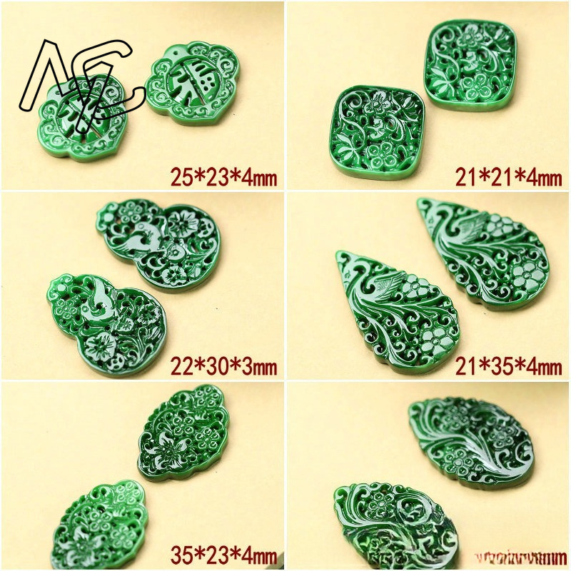 2pcs DIY Natural Dry Green Eme - Women'S Accessories 评论和价格