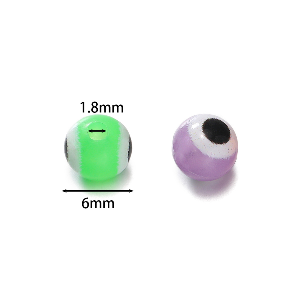 10pcs/lot 6mm Luminous Round B - Evil Eye Bracelet 评论和价格