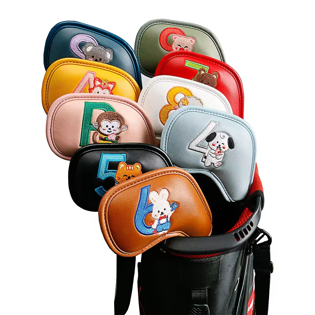 9Pcs Cute Cartoon Animal Golf  - Women Accessories For Gift 评论和价格