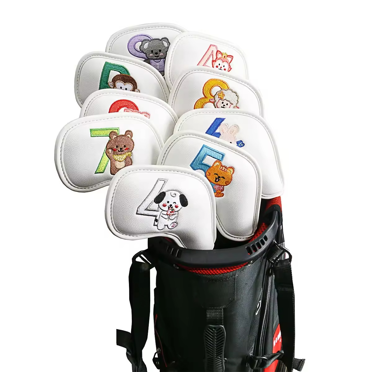 9Pcs Cute Cartoon Animal Golf  - Women Accessories For Gift 评论和价格