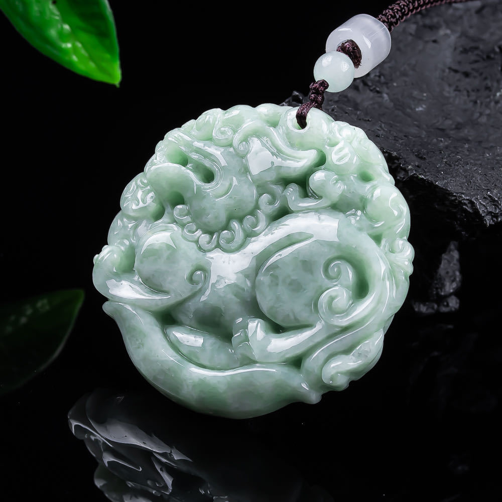 Natural Myanmar Jadeite Pixiu  - Women'S Accessories 评论和价格