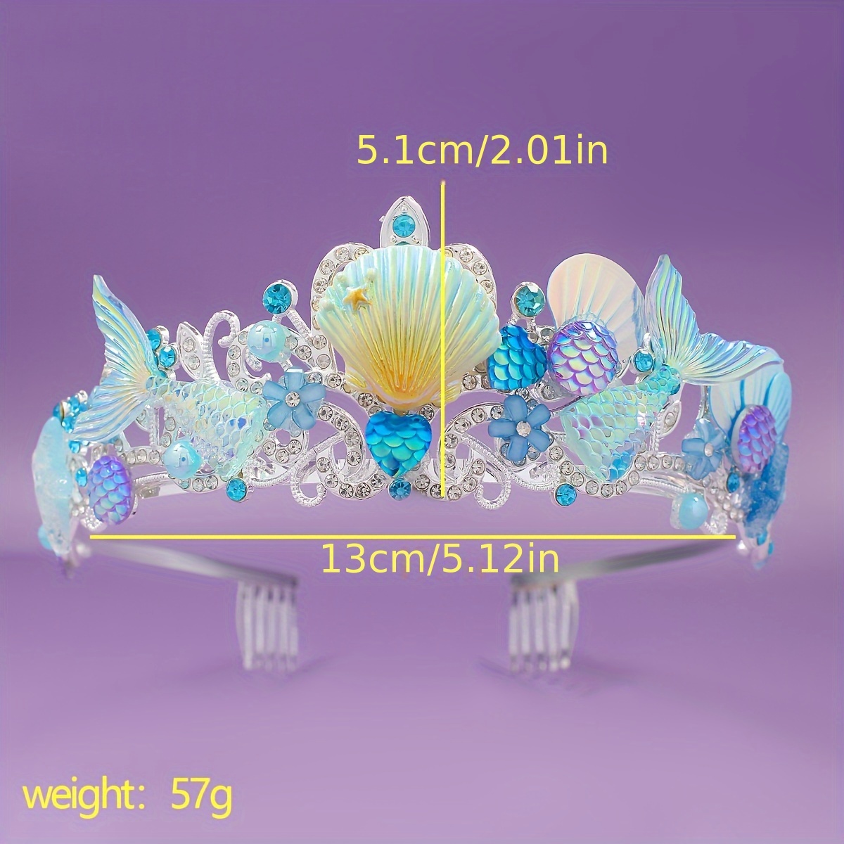 2025 New Mermaid Hair Comb Cro - Women Accessories For Gift 评论和价格